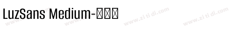 LuzSans Medium字体转换